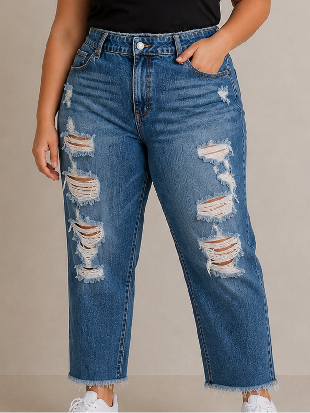 Torrid High Rise Distressed Boyfriend Jean 20